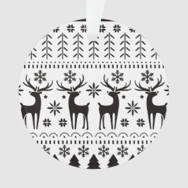 Modern Folk Art kerstrendierster Ornament