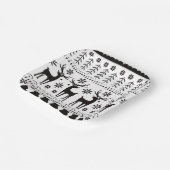 Modern Folk Art kerstrendierster Papieren Bordje (Gebogen)