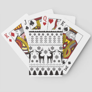 Modern Folk Art kerstrendierster Pokerkaarten