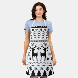 Modern Folk Art kerstrendierster Schort