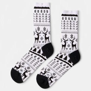Modern Folk Art kerstrendierster Sokken