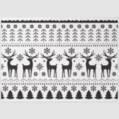 Modern Folk Art kerstrendierster Tissuepapier (Voorkant)