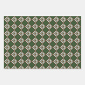 Modern Folk Art Wrapping Paper Flat Sheet Set van (Voorkant 3)