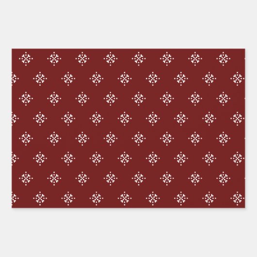 Modern Folk Art Wrapping Paper Flat Sheet Set van (Voorkant 2)