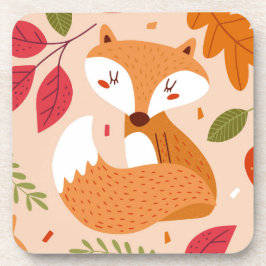 Modern Folk Foxes Bier Onderzetter