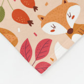 Modern Folk Foxes Fleece Deken (Hoek)