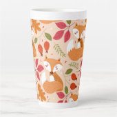 Modern Folk Foxes Latte Mok (Voorkant)