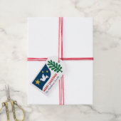 Modern Folk Kerst Minimaal Vet Vormen Cadeaulabel (Met Touw)