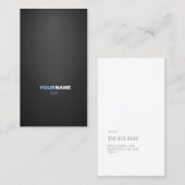 Modern font in two colors with visitekaartje (Voorkant / Achterkant)