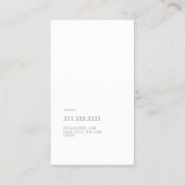 Modern font in two colors with visitekaartje (Achterkant)