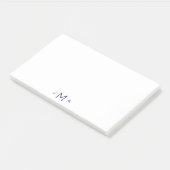 Modern font monogram Kantoor Post-it® Notes (Schuin)