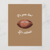 Modern Football Tactics Budget Verjaardagsuitnodig (Achterkant)