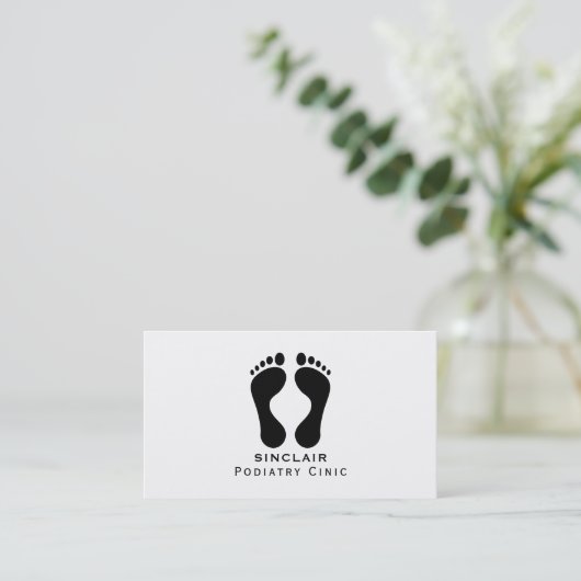 Modern Footprint, Podiatry Clinic, Podiatrist Visitekaartje (Staand voorkant)