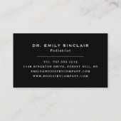 Modern Footprint, Podiatry Clinic, Podiatrist Visitekaartje (Achterkant)