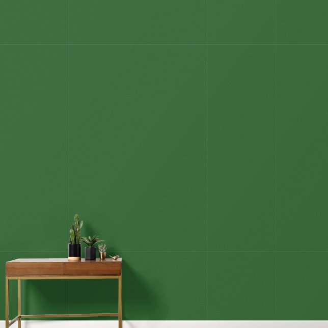 Modern Forest Green Plain Solid Color Behang (Hal)