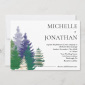 Modern Forest Green Rustic Christelijk Wedding Kaart (Voorkant)