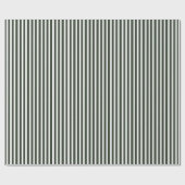 Modern Forest Green Stripe kerstcadeau Cadeaupapier (Vlak)