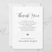 Modern Forever in ons hart Foto Bedankkaart (Achterkant)