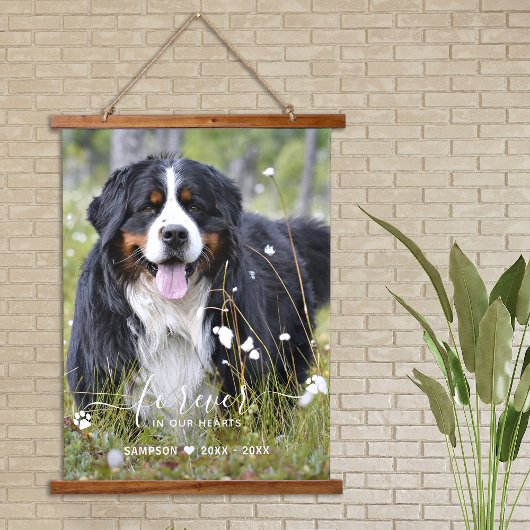 Modern Forever in ons hart Foto van Pet Hangend Wandkleed