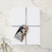 Modern Forget-Me-Not Herdenkingszaad Ontwerp Cadeaulabel (Met Touw)