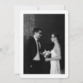 Modern Formal Classic Wedding Invitation Kaart (Achterkant)