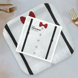 Modern Formal Little Gentleman Baby shower Eenvoud Servet