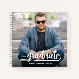 Modern Foto Afstudeer Gastboek Notitieboek