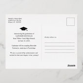 Modern Foto Afstuderen Aankondiging Folie Briefkaa (Achterkant)