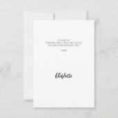 Modern foto-afstuderen bedankkaart (Achterkant)