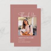 Modern Foto Afstuderen Bedankt (Voorkant / Achterkant)