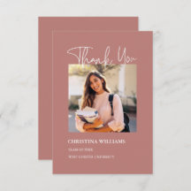 Modern Foto Afstuderen Bedankt