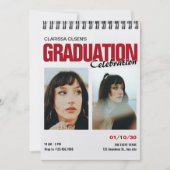 Modern foto-afstuderen kaart (Voorkant)