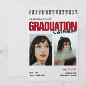 Modern foto-afstuderen kaart (Voorkant / Achterkant)