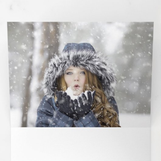 Modern Foto Afstuderen Tri-Fold Announcement Drieluik Aankondiging (Binnenzijde eerst)