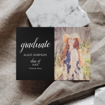 Modern Foto Afstuderen Tri-Fold Announcement