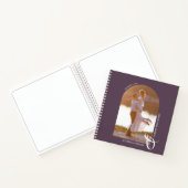 Modern Foto Arch Paars Trouw Gastboek Notitieboek (Binnen)