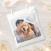 Modern foto bedankt Pet Dog Treat Wedding Bedankzakje (Geknipt)