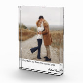 Modern foto blok cadeau op maat voor pasgetrouwden (Rechts)