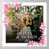 Modern Foto Elegant Wedding Poster (Voorkant)