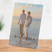 Modern Foto Elegant Wedding Poster Reclamebord Met Voetstuk