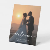 Modern Foto Elegant Wedding Poster Reclamebord Met Voetstuk (Voorkant)