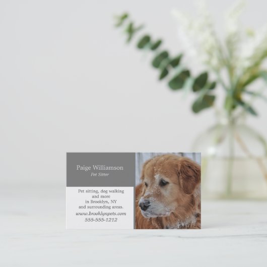 Modern foto-et visitekaartje (Staand voorkant)