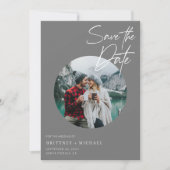 Modern Foto Gray Save The Date (Voorkant)