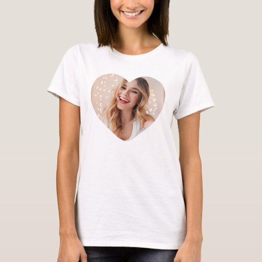Modern foto hart t-shirt (Voorkant)
