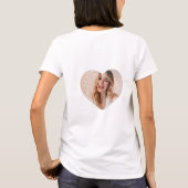 Modern foto hart t-shirt (Achterkant)