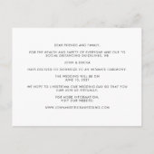 Modern Foto Micro Wedding Ondermaatse aankondiging (Achterkant)