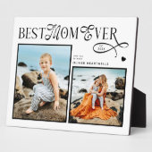 Modern Foto Moederdag Cadeau Hart Beste Moeder Ooi Fotoplaat (Zijkant)