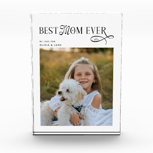 Modern Foto Moederdag Cadeau voor Beste Moeder Ooi (Voorkant)