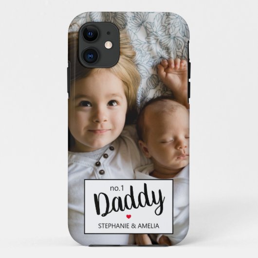 Modern foto nummer 1 Papa Case-Mate iPhone Case (Achterkant)