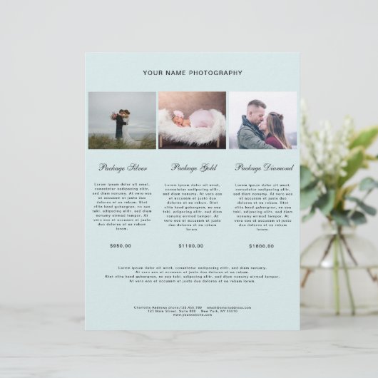 Modern Foto Preisliste (Staand voorkant)